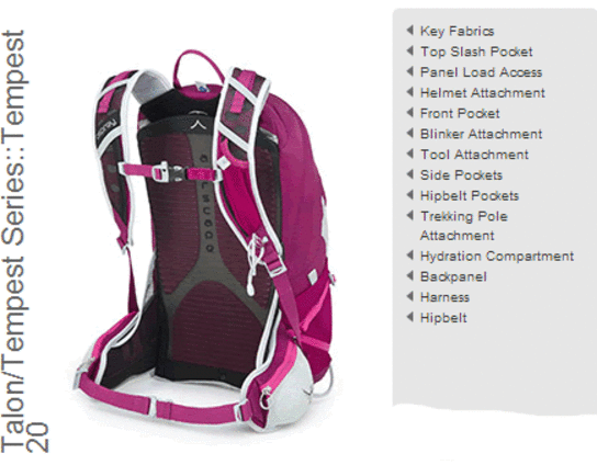 osprey tempest 9 womens hiking daypack tourmaline green osprey tempest 20 size chart