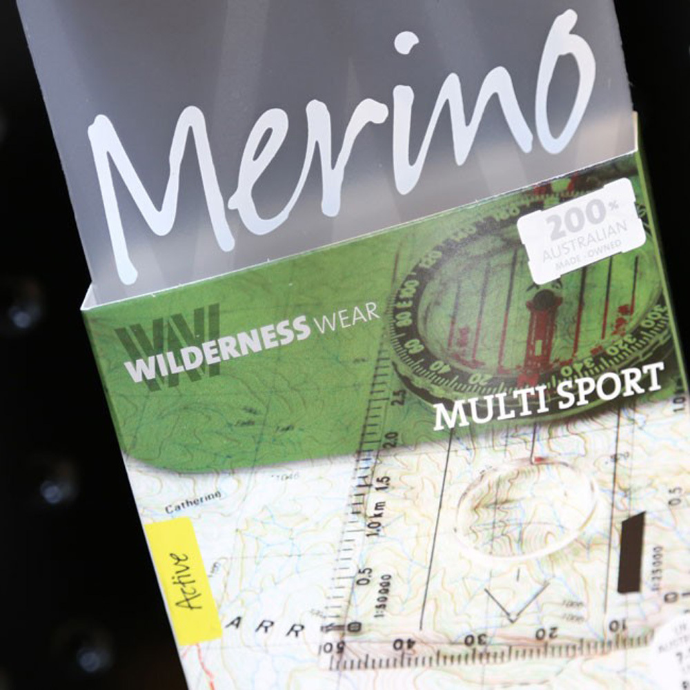 Black Stripe Wilderness Wear Merino Multi Sport Socks