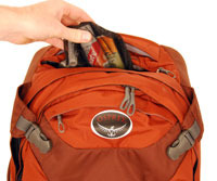 wheeled osprey meridian 75l backpack travel daypack zip