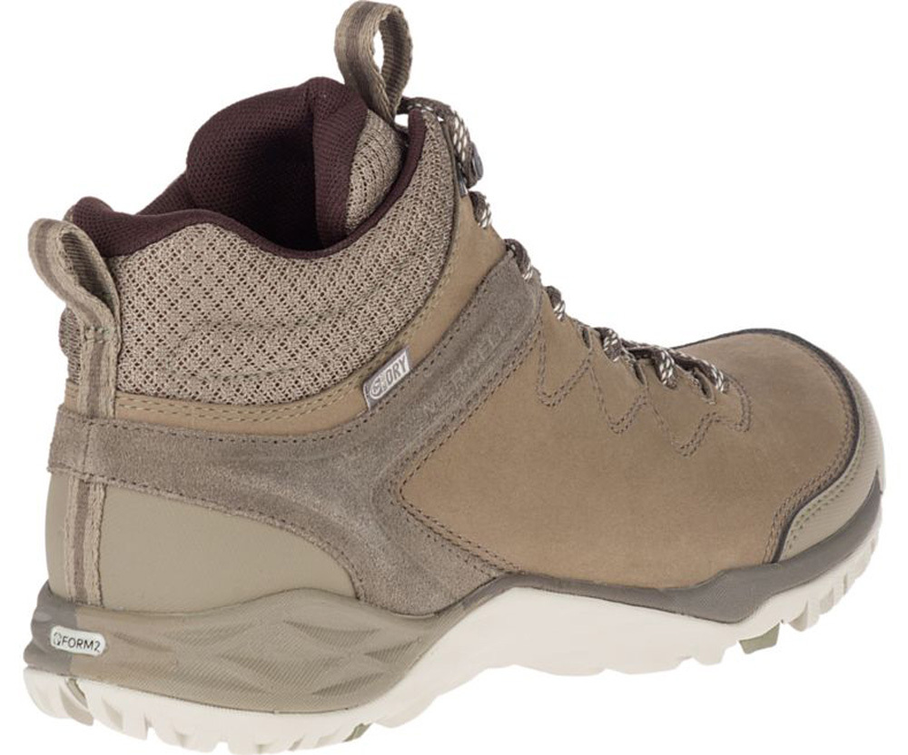 Merrell Siren Traveller Q2 Mid Womens Waterproof Hiking Shoes Brindle//Earth