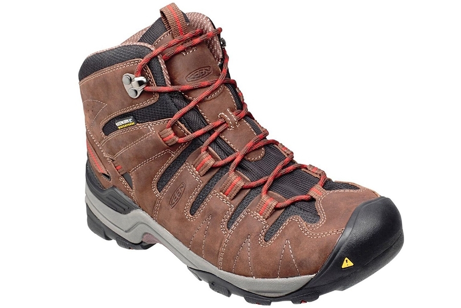 KEEN Gypsum Mid Waterproof Mens Hiking Boots - Dark earth  Gray