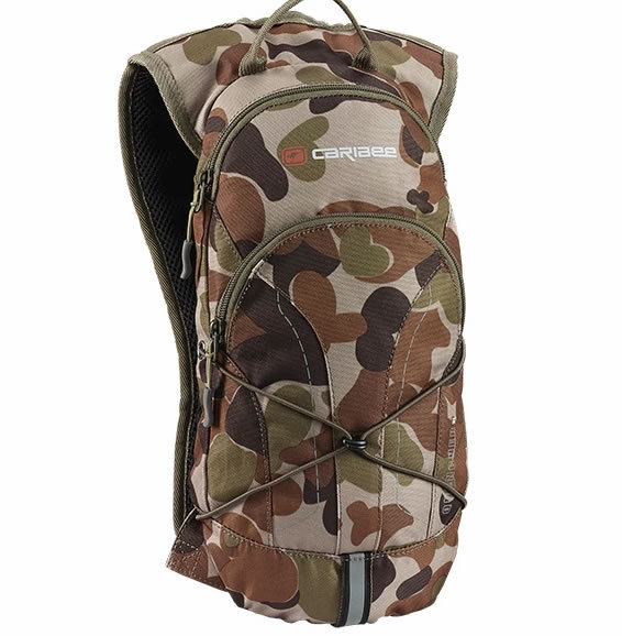 Caribee Camouflage Quencher Hydration Pack with 2L Bladder