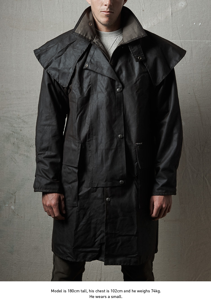 Drizabone Short 3/4 Oilskin Heavy Duty Riding Coat eBay