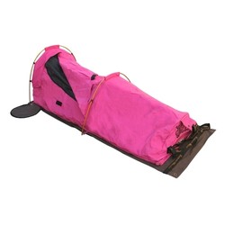 Burke and Wills Coolabah PINK Single Dome Canvas Swag
