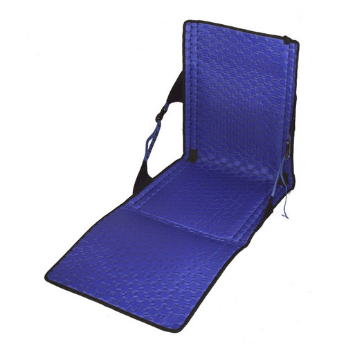 Crazy Creek Hex 2.0 Powerlounger Lightweight Packable Hiking Chair and Mat - Black/Royal