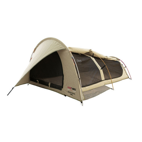 Black Wolf Bushranger double Dome canvas swag