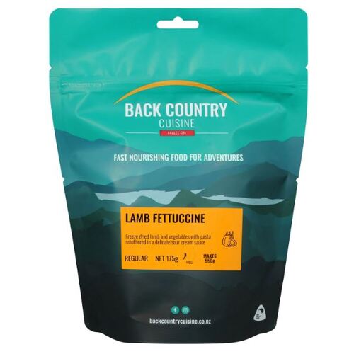 Back Country Cuisine Freeze Dried Meal - Lamb Fettuccine - Regular