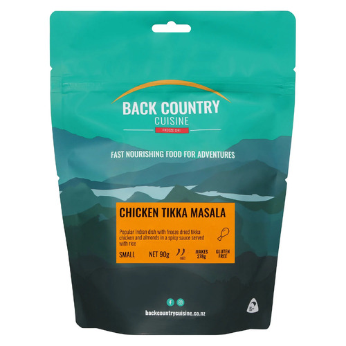 Back Country Cuisine Freeze Dried Meal - Chicken Tikka Masala - Small