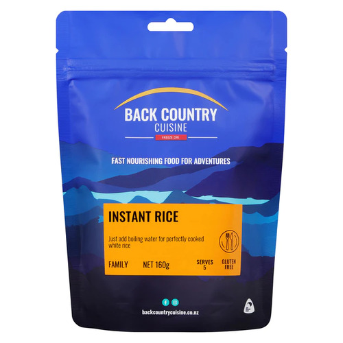 Back Country Cuisine Freeze Dried Meal - Instant Rice - Family