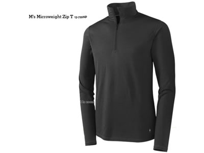  SmartWool Mens Base Layer Microweight Zip T 
