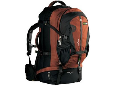  Black Wolf 65L Grand Teton Travel Pack & Zip-off AirTech Daypack 