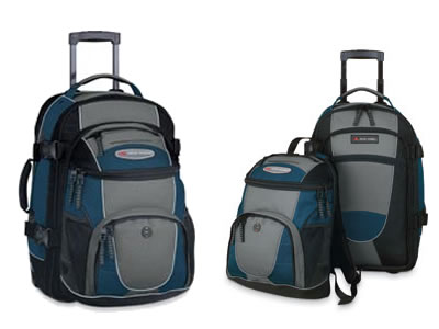  High Sierra 51L AT205 Wheeled Travel Backpack & Zip-off Daypack 