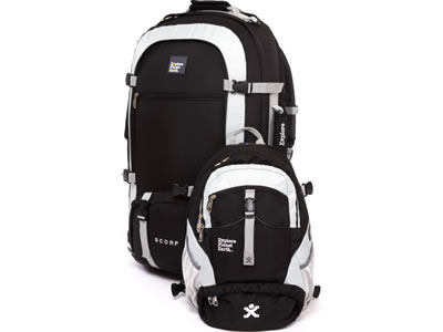EPE Scorpius 65L Traval Backpack & Zip-off Daypack BLACK EPE Scorpius 65L Traval Backpack & Zip-off Daypack BLACK
