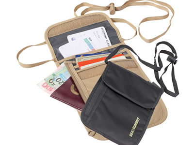  Sea To Summit Travel Light Neck Wallet BLACK 