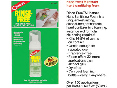  Coghlans Rinse Free Hand Sanitizer 