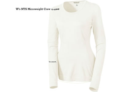  SmartWool Womens Base Layer Microweight Crew Shirt 