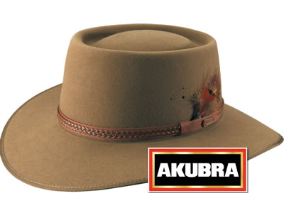  Akubra Plainsman Low Crown Felt Hat 