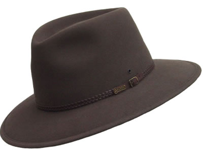  Akubra Traveller Crushable Foldable Felt Hat 