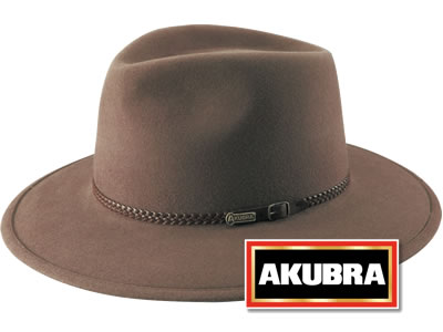  Akubra Traveller Crushable Foldable Felt Hat 