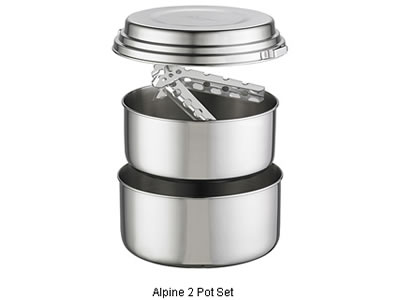  MSR Alpine 2 S/Steel 2 Person Pot Cookset 
