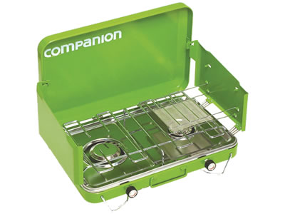 Companion Stockman Deluxe 2 Burner Gas Camp Stove & Drip Tray Companion Stockman Deluxe 2 Burner Gas Camp Stove & Drip Tray