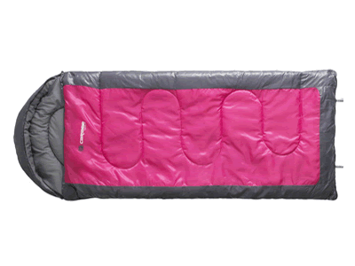  Caribee 10c Genesis Junior Sleeping Bag PINK 