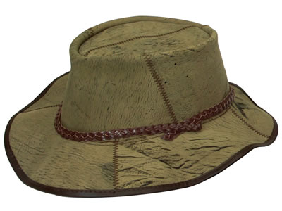  CrackerJack Stonewash Leather Hat 