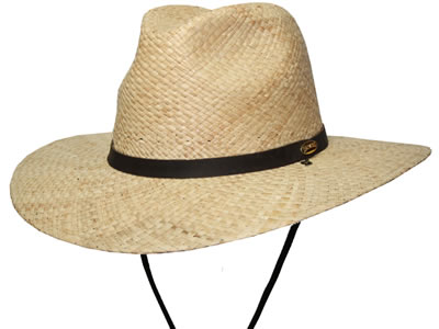  Barmah Fishermans Fedora Raffia Straw Hat 