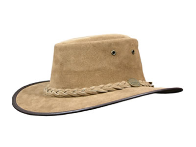  Barmah Foldaway SUEDE Leather Hat 