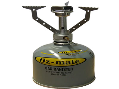  Oz-mate Power 101 Mini Hiking Gas Burner 