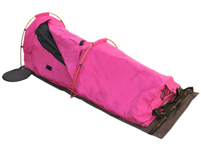  Burke & Wills Coolabah PINK Single Dome Canvas Swag 