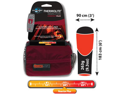  Sea To Summit Thermolite� Reactor PLUS Sleeping Liner 