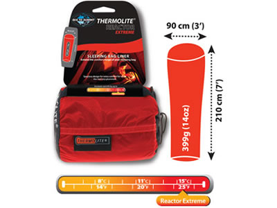  Sea To Summit Thermolite� Reactor EXTREME Sleeping Liner 