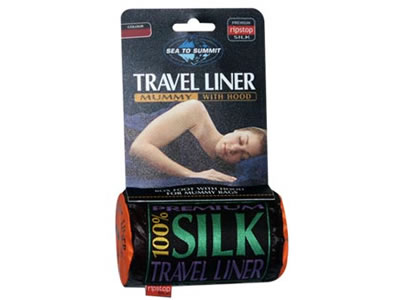  Sea To Summit Silk Mummy Liner with Hood 