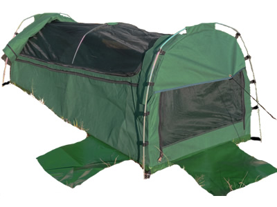  Sahara Roamer Deluxe XL Single Dome Canvas Swag & Bag 