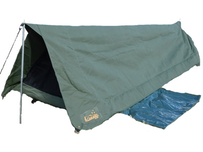  Sahara Rover Deluxe King Single Apex Traditional Canvas Swag & Bag 