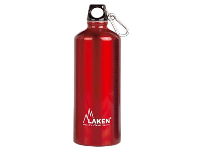  Laken Futura 1L Aluminium Drink Bottle & Carabiner 
