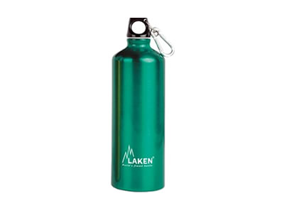  Laken Futura 750ml Aluminium Drink Bottle & Carabiner 