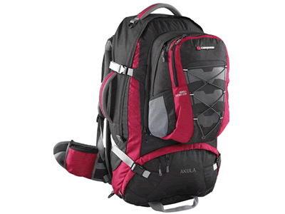  Caribee Akula 65L Travel Backpack & detachable daypack 