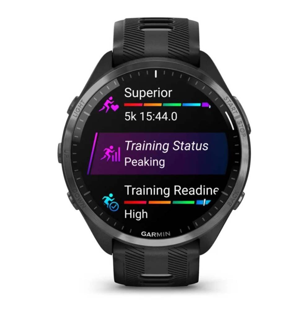 Garmin Forerunner 965 Running Smartwatch Black Powder Gray