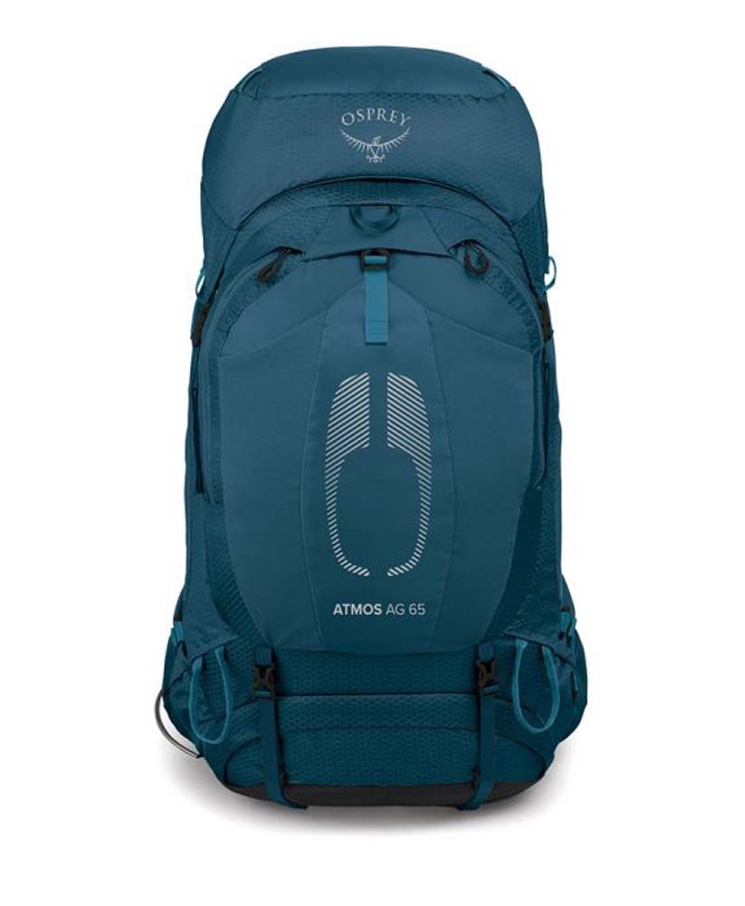 Osprey Atmos AG 65L Mens Hiking Backpack Venturi Blue S/M