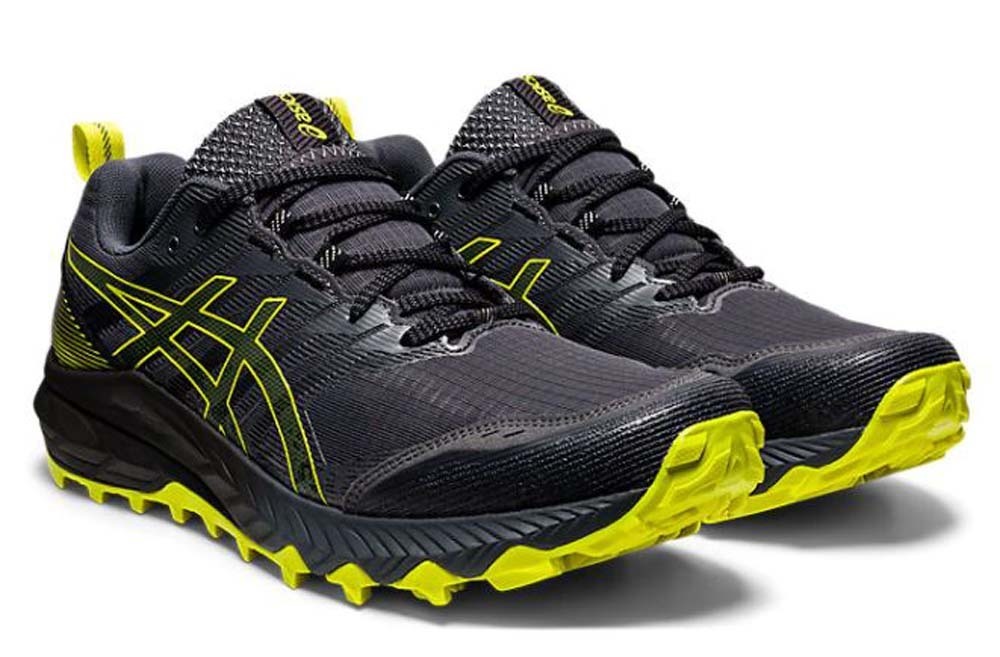 Asics GelTrabuco 9 Mens Trail Running Shoes Carrier Grey/Sour Yuzu