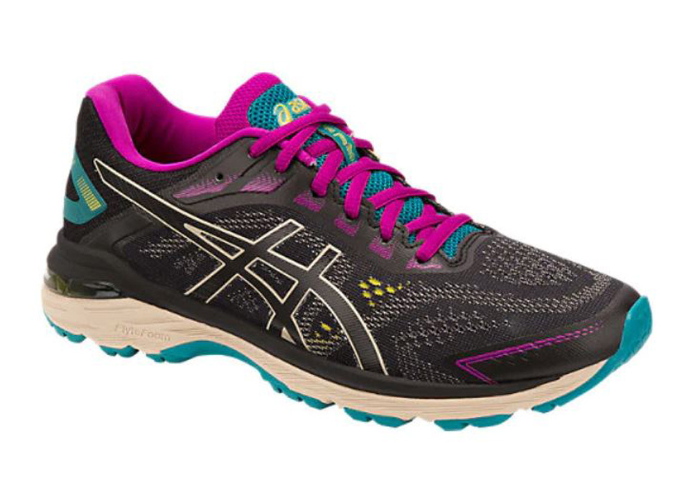 Asics GT2000 7 Womens Trail Running Shoes Black/Feather Grey