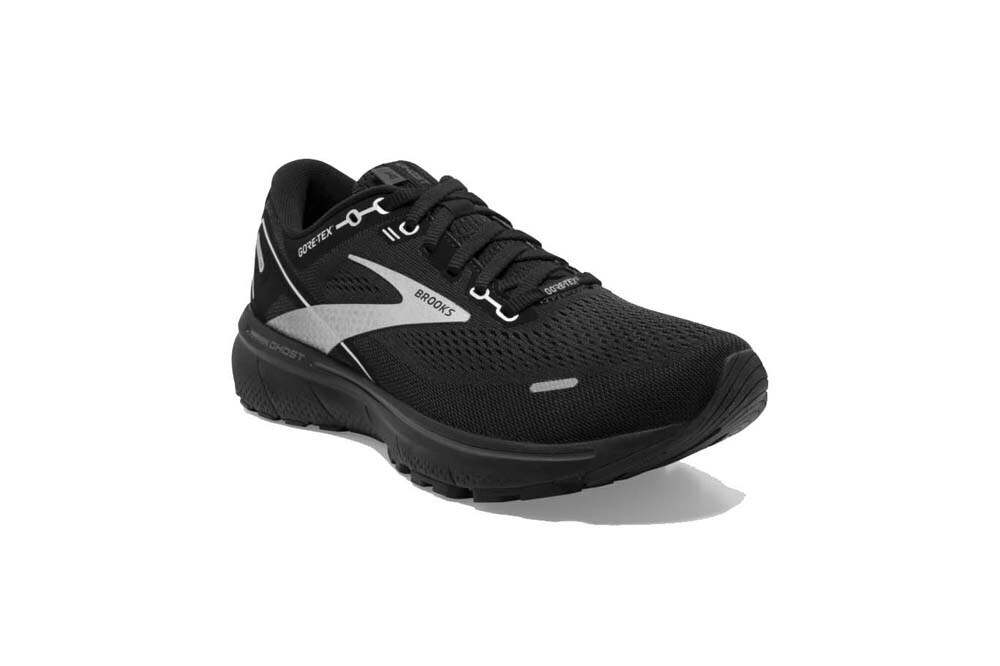 Brooks GTX Ghost 14 Womens Road Running Shoes - Black/Blackened Pearl