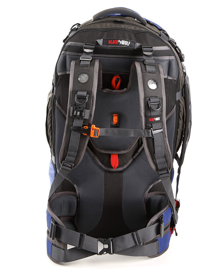 black wolf backpack