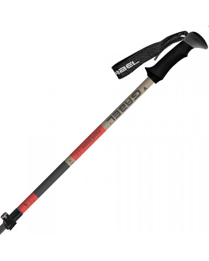 Gabel MONT BLANC FL 4.0 Trekking Poles Sand Red 66 142cm