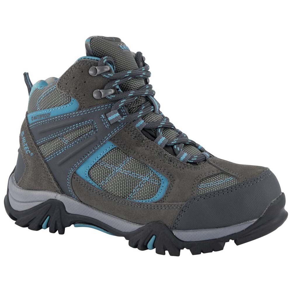 HiTec Altitude VI Lite Kids Waterproof Hiking Boots Charcoal/Tile Blue