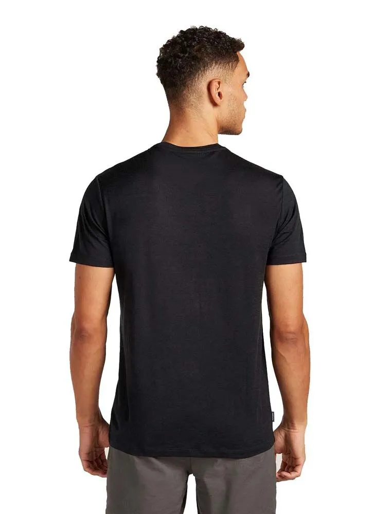 Icebreaker Merino 150 Tech Lite Short Sleeve Mens T-Shirt - Cosy Camper - Picture 3 of 6
