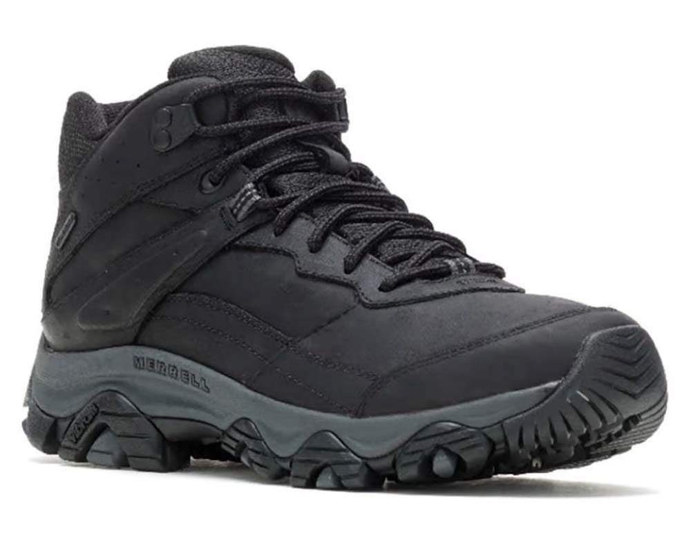 Merrell Moab Adventure 3 Mid Waterproof Mens Hiking Boots Black eBay
