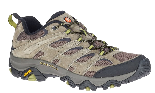 Merrell Moab 3 Mens Wide Hiking Shoes - Walnut/Moss - Picture 6 of 8